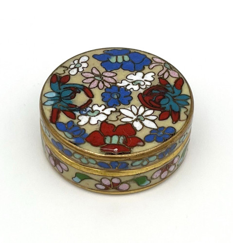 Vintage pillendose cloisonné - vintage,