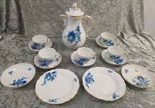 Meissen Blaue Blume Kaffee Restservice 1.Wahl