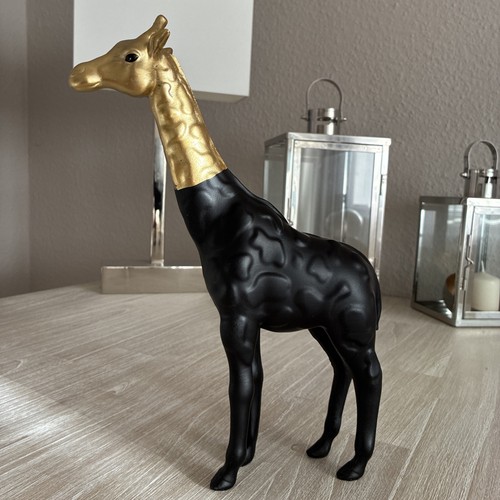 Giraffe deko figur gold - giraffe, statue