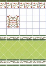 Puppenhaus Küche Wand Fliesen