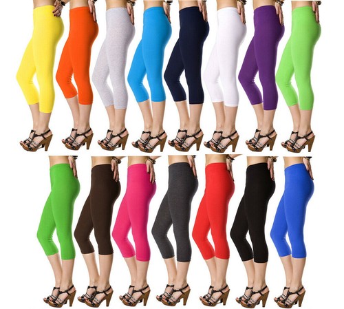 Damen capri leggings in - 3/4,