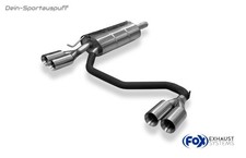 Fox Edelstahl Duplex Sportauspuff VW Passat 3B 3BG je 2x80mm