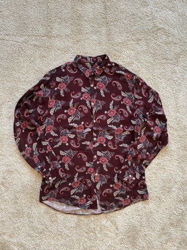 Dunkel rotes zara hemd herren - rotes,