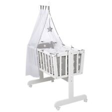 Roba Komplettwiegenset Little Stars weiß lackier