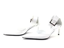 Sandro Vicari Damen Pumps Gr. 38 High Heels Absatzschuhe Blockabsatz Weiß