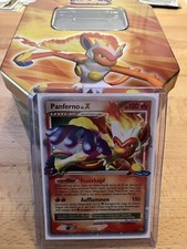 Pokémon Panferno LV.X TIN Box + DP10 Black Star PROMO DE Zustand: NearMint-