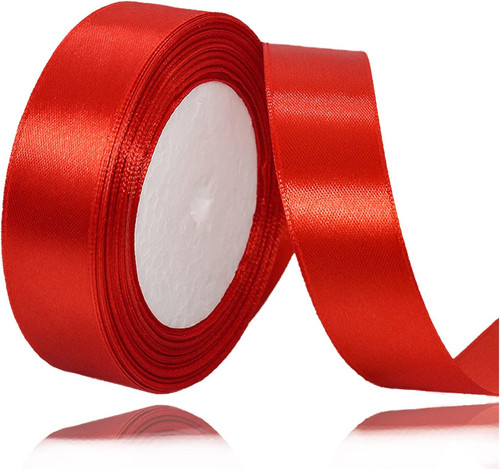 Geschenkband rotes 25mm breit - geschenkband,