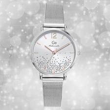 Girl Only GO Damen Armbanduhr Mademoiselle Quarz-Uhr Edelstahl silber UGO695481