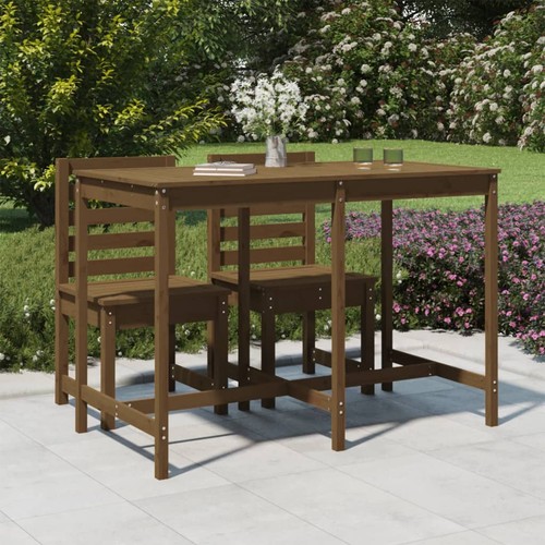 Vidaxl gartentisch honigbraun - gartentisch,