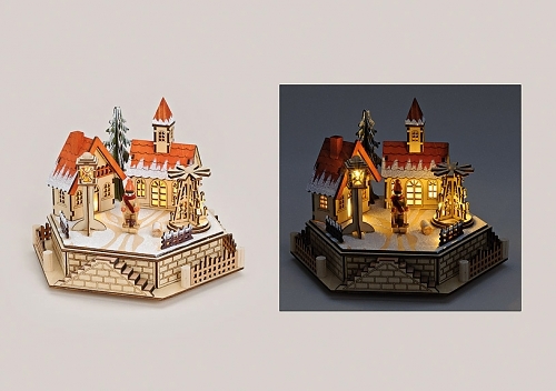 Winterszene holz - winterszene,