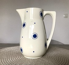 Antik  Keramik Staffel Kakaokanne Schokoladenkanne Kanne Krug