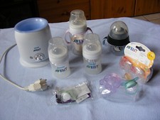 AVENT Babyflaschen und Schnuller + AVENT Fläschchen / Gläschen Wärmer