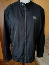 Neu SMOG Jacke Blouson Windbreaker Gr.L 48/50 schwarz Stehkragen mattsatin