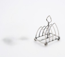 Antiker kleiner Toastständer / Toast Ständer - Sterling Silber - 1906