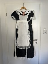 Langes Schwarzes Maid Kleid