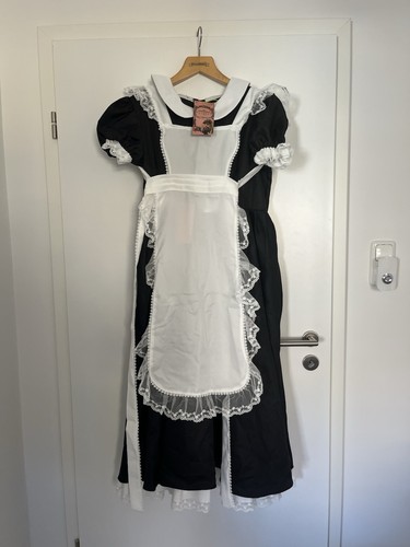 Langes schwarzes maid - schwarzes,