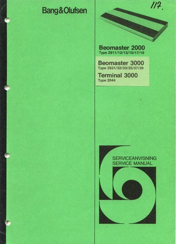 Service manual anleitung bang - service,