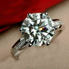 4.00ct Rund Schliff Moissanit