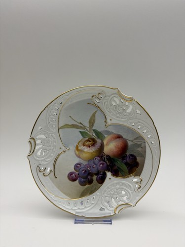 Meissen jugendstil teller mit - meissen,