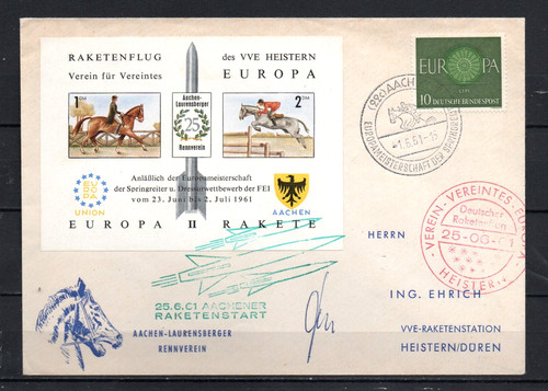 Brief raketenflug 1961 - raketenflug, scan