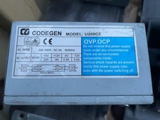 CODEGEN U200CE 200W MOLEX FDD AUX aus einer Wasserstrahlschneidanlage
