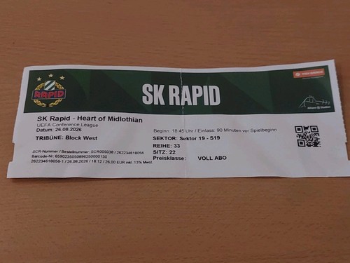 Used sammler ticket - used,