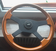 Raid 4D Lenkrad mit Nabe Holzlenkrad 4 Speichen 4D KBA 70075 BMW  0270505