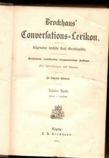 Fachbuch Brockhaus Conversations Lexikon 1885 10 Band 13. Auflage 25,5  x  18  c