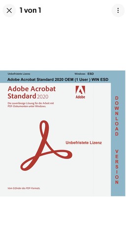 Adobe acrobat 2020 standard - adobe,