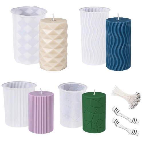 Kerzenformen silikon set - kerzenformen,