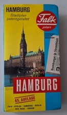 HAMBURG - FALK STADTPLAN 65. AUFLAGE 1980/81 - GEFALTET