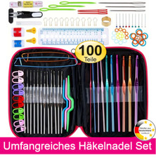 Häkelnadel Set mit Tasche