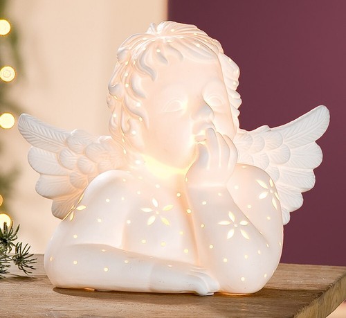 Gilde porzellan lampe engel - lampe,
