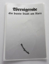Werbe-Aufkleber Wernigerode