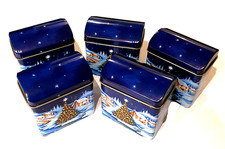 5x kleine Metalldosen