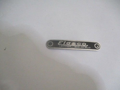 Nameplate elasco lepper - nameplate,