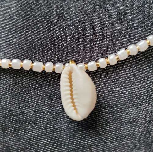 Kauri muschel kette 50cm - kauri,