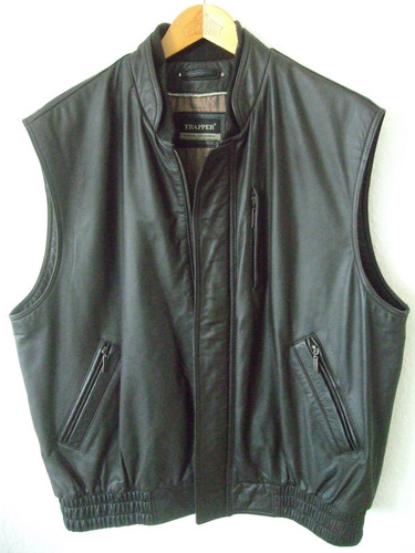 Herren leder weste echtleder - leder,