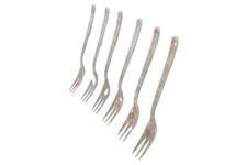 POTT Kuchengabeln 6er Set Silber Klassisch Angelaufen