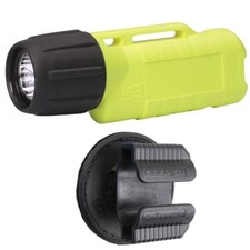 Feuerwehr-Helmlampe UK 2AA eLED Z2 +Uni-Helmhalterung f Atemschutz Feuerwehrhelm