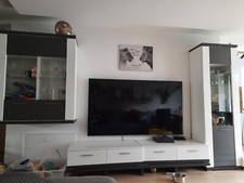 wohnwand modern hochglanz