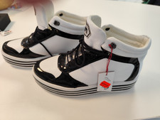 Sneaker hoch Alba Moda, Kunstleder  weiß schwarz glanz Gr. 40