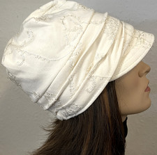 Damenmütze Mütze Hut Schirmmütze Handarbeit Kappe mit Schirm DOPPELLAGIG Chemo