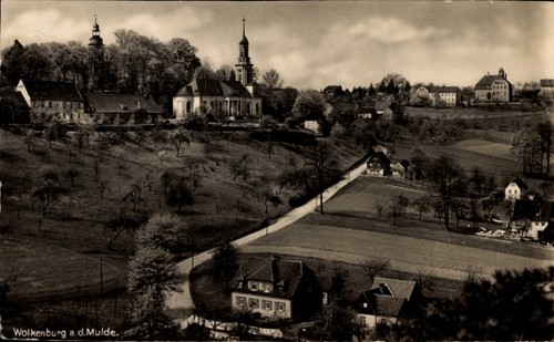 Wolkenburg der mulde - ak,