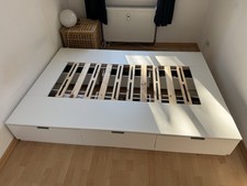 IKEA Nordli Bettgestell 140x200, Inklusive Bett1 Matratze & Emma Topper