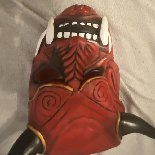 Teufel maske aus kunststoff - teufel,