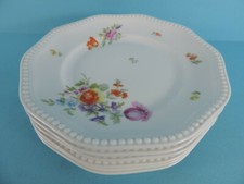 6 ALTE FLACHE TELLER