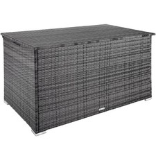 Auflagenbox mit Aluminiumgestell Oslo, 145x82,5x79,5cm Gartenbox grau B-Ware