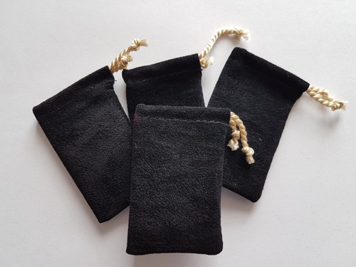 Velour leder säckchen - velour,