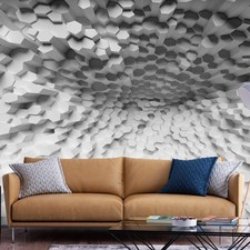 Grau Hexagon Weiß Abstrakt